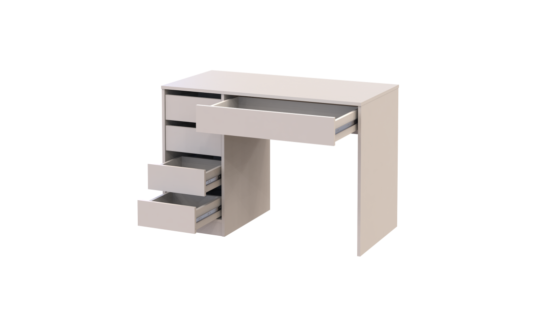 Schreibtisch Doros Ergo links Kaschmir 110x55x75 (41516106)