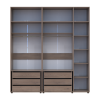Kleiderschrank mit Schubladen und Aufsatz Doros Kasper Cremona Cannolo 2+3 Türen 225x48x245 (42005555)