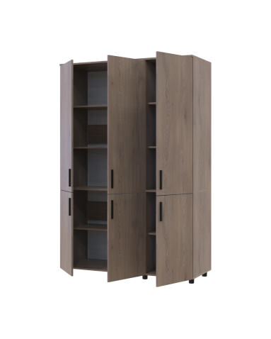 Kleiderschrank Doros Thorn Cremona Cannolo 3 Türen Böden 135x51,6x200 (44900476)