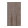 Kleiderschrank mit Regalen und Aufsatz Doros Kasper Cremona Cannolo 3 Türen 135x48x245 (42005565)