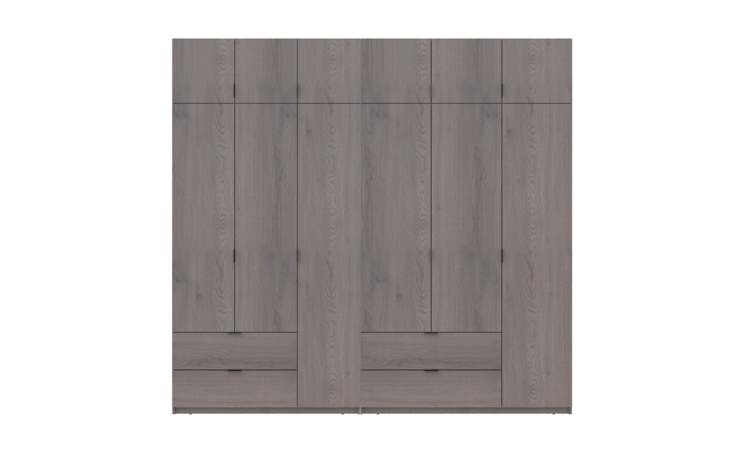 Kleiderschrank Doros Lukas Cannolo / Cannolo 3+3 Türen 255x50x240 (42005242)