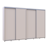 Kleiderschrank Doros Sigma Slim Schiebetüren Kaschmir 2+2 Türen 310x45x214.4 (42005608)