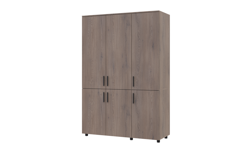 Kleiderschrank Doros Thorn Cremona Cannolo 3 Türen Kleiderstange 135x51,6x200 (44900475)