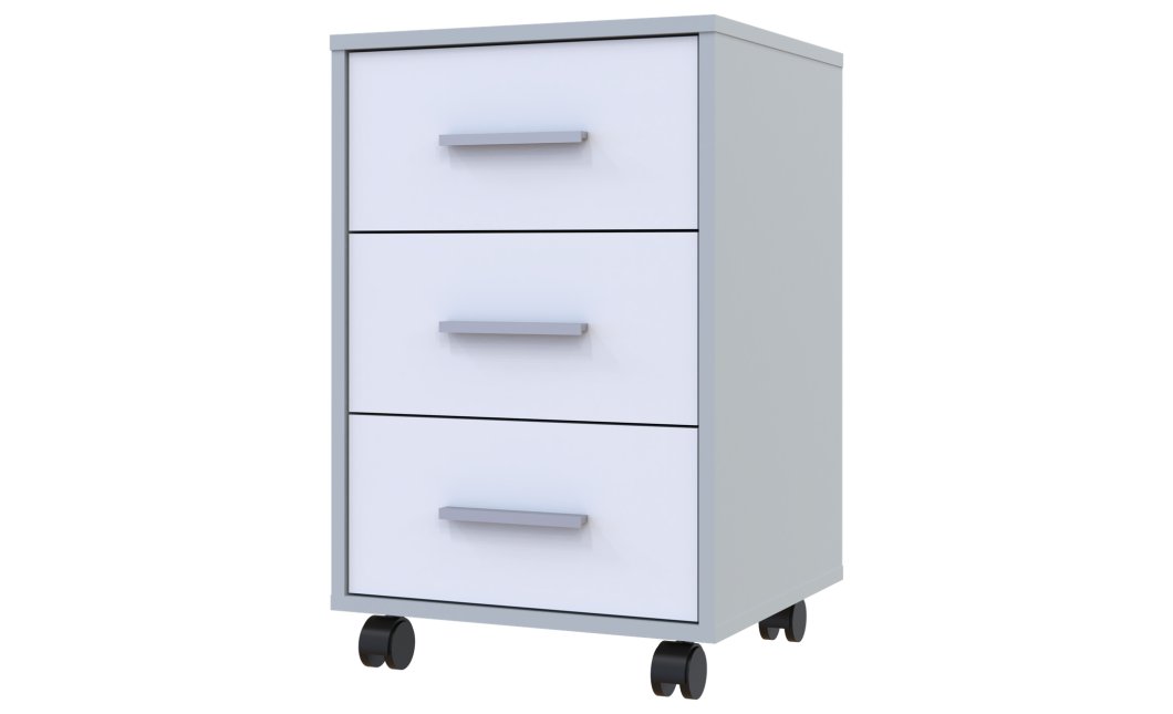Rollcontainer Doros T3 Grau Weiß 43x42x66,4 (41902061)