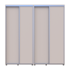 Kleiderschrank Doros Sigma Slim Schiebetüren Kaschmir 2+2 Türen 210x45x214.4 (42005588)