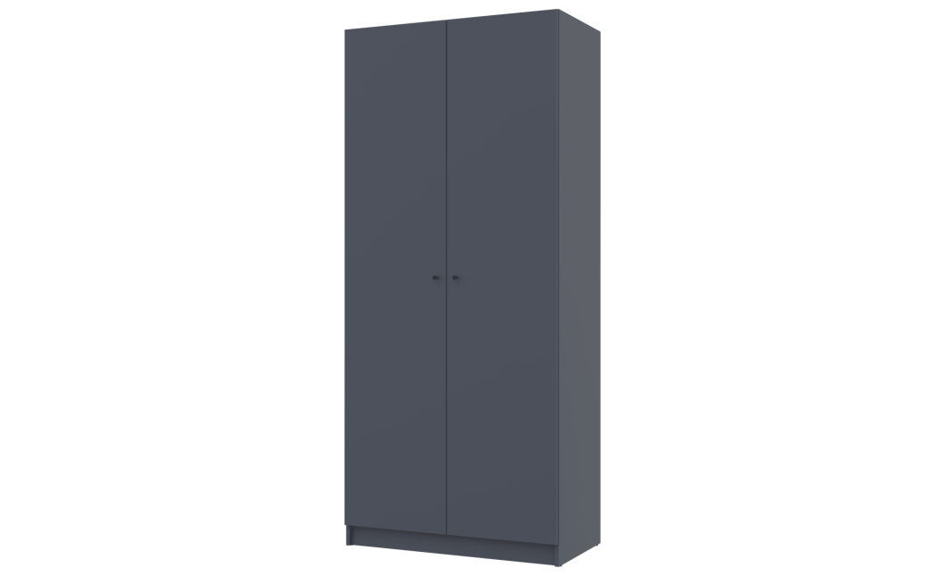Kleiderschrank Doros Promo Anthrazit 2 Türen Böden 90x48x204 (42005332)