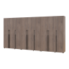 Kleiderschrank mit Regalen und Schubladen Doros Kasper Cremona Cannolo 3+3+3 Türen 405x48x204 (42005735)