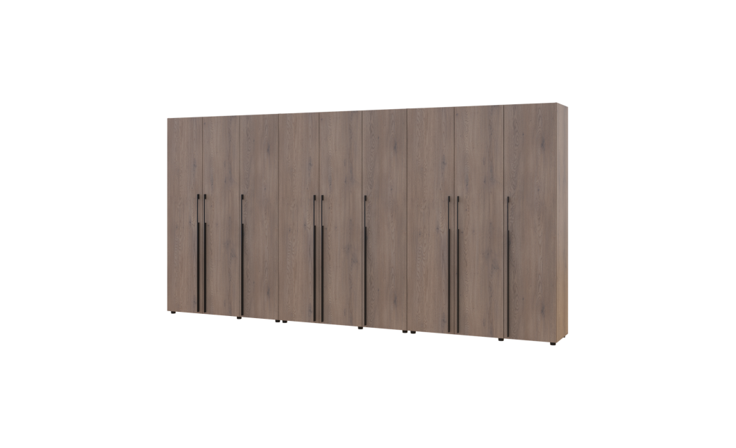 Kleiderschrank mit Regalen und Schubladen Doros Kasper Cremona Cannolo 3+3+3 Türen 405x48x204 (42005735)