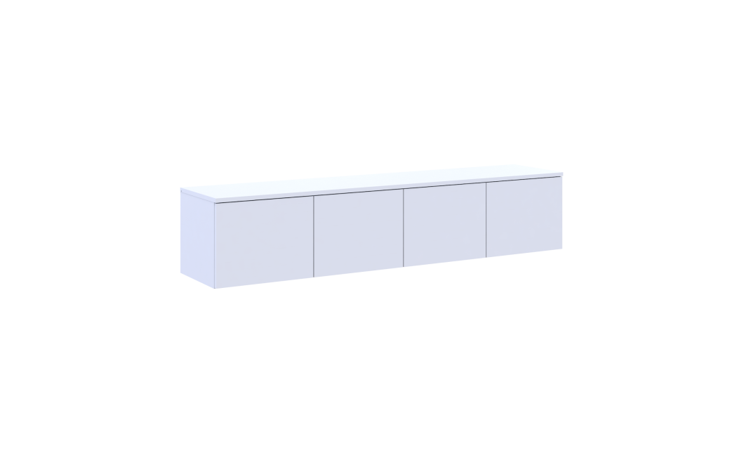 TV-Board Doros Levia Weiß 4 Türen 160x35x33 (41516091)