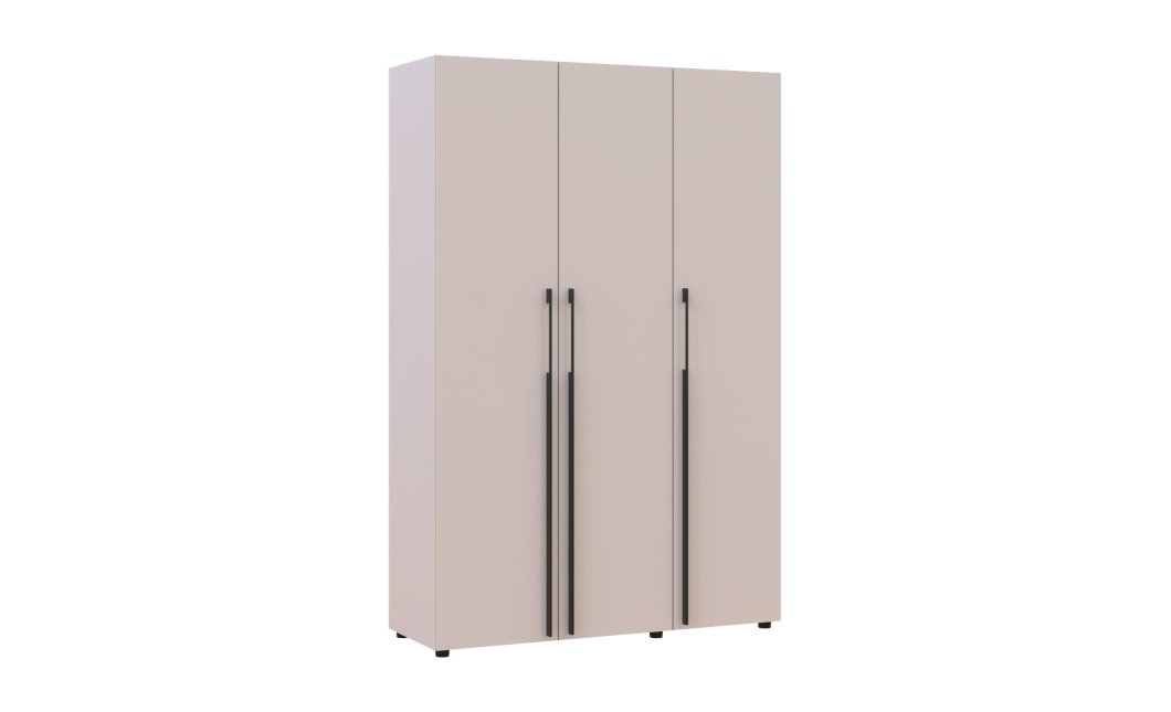 Kleiderschrank mit Schubladen Doros Kasper Kaschmir 3 Türen 135x48x204 (42005561)