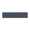 TV-Board Doros Levia Graphitgrau 4 Türen 160x35x33 (41516088)