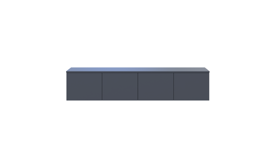 TV-Board Doros Levia Graphitgrau 4 Türen 160x35x33 (41516088)