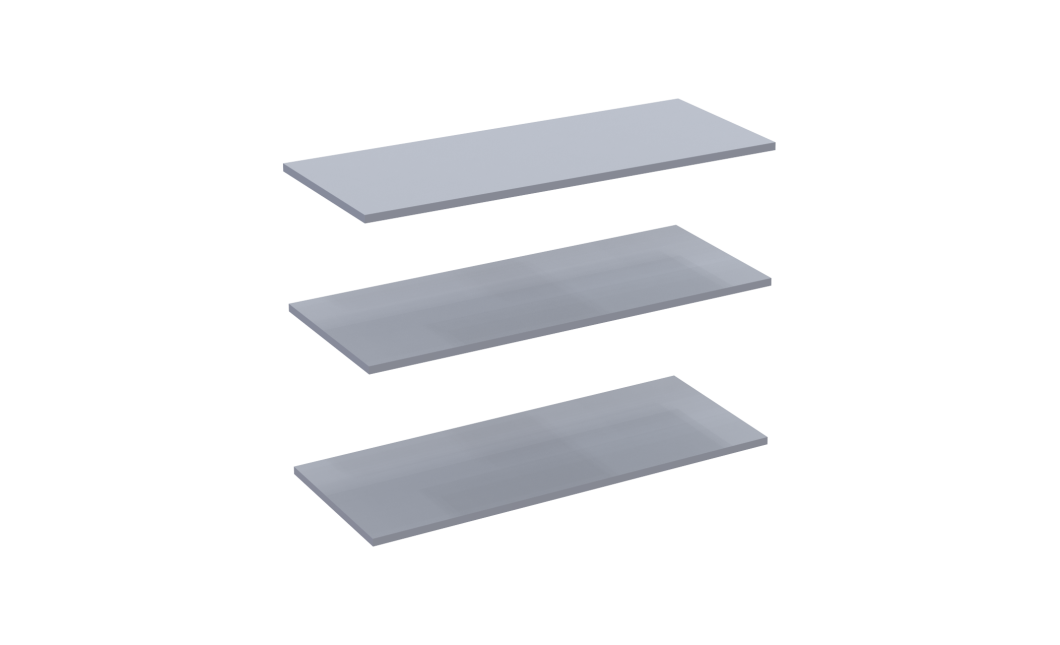Kleiderschrank-Set Doros Promo Grau mit Regalen 2+2 Türen 180x48x204 (80737771)