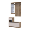 Vorraum Bela Eiche Evok / Kaschmir 1 Spanplatte / 1 Spiegel 100×40×210 (44900411)