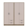 Kleiderschrank Doros Rondi Artisan Eiche/Kaschmir 2+2 Türen 164x52x195 (42005652)
