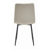 Stuhl TURIN Samt Beige/Schwarze Beine (10038701)