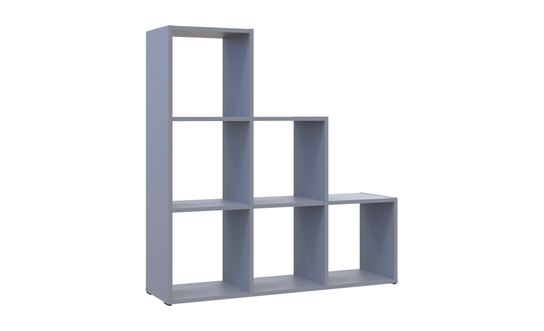 Regalsystem Doros Step 3x3 Grau offen 102,6x28,8x106,1 (41516178)