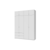 Kleiderschrank Doros Lukas mit Drehtüren Weiß 180x50x240 (80737069)