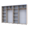 Kleiderschrank Doros Sigma Slim Schiebetüren Kaschmir 2+2 Türen 320x45x214.4 (42005610)