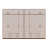 Kleiderschrank mit Aufsatz Doros Rondi Artisan Eiche/Kaschmir 4+4 Türen 320x52x236 (42005674)