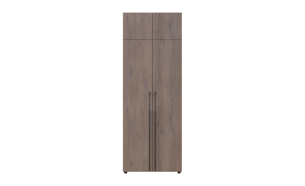 Kleiderschrank mit Aufsatz Doros Kasper Cremona Cannolo 2 Türen 90x50x245 (42005519)