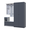 Flurmöbel Set Bela + Kleiderschrank Promo Kiefer Natti/Graphit 190x48x204 (42005329)