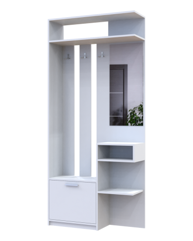 Flurschrank Doros Riviera Weiß 91,5x30x203 (80387331)