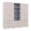 Kleiderschrank Doros Gelar Kaschmir 2+2 Türen Säulenschrank 215x49,5x203,4 (42005177)
