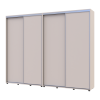Kleiderschrank Doros Sigma Slim Schiebetüren Kaschmir 2+2 Türen 270x45x214.4 (42005600)