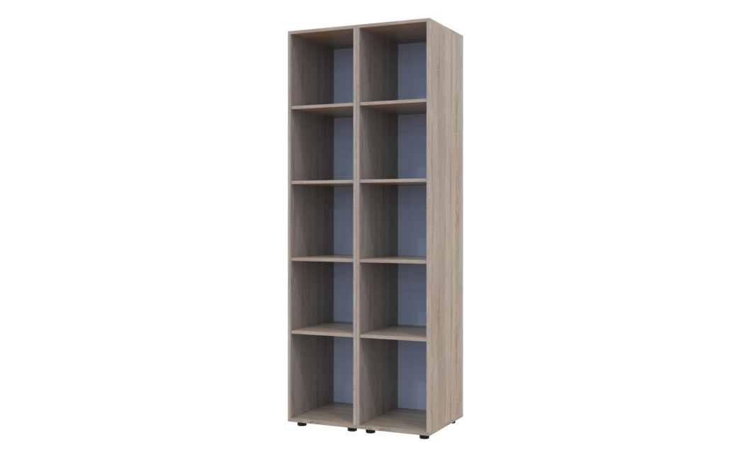 Kleiderschrank Set Doros Gelar Sonoma Eiche mit 2 Spiegeln 78x49,5x203,4 (42002165)