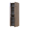 Kleiderschrank mit Regalen und Aufsatz Doros Kasper Cremona Cannolo 2 Türen 90x48x245 (42005537)