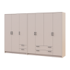 Kleiderschrank Doros Rondi Kaschmir 3+4 Türen 281x52x195 (42005624)