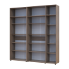 Kleiderschrank mit Regalen und Aufsatz Doros Kasper Cremona Cannolo 2+3 Türen 225x48x245 (42005553)