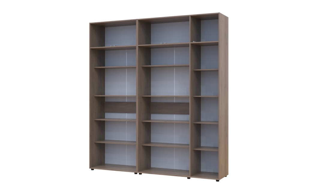 Kleiderschrank mit Regalen und Aufsatz Doros Kasper Cremona Cannolo 2+3 Türen 225x48x245 (42005553)