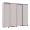 Kleiderschrank Doros Sigma Slim Schiebetüren Kaschmir 2+2 Türen 250x60x214.4 (42005597)