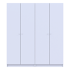 Kleiderschrank Doros Promo Set mit Böden Weiß 2+2 Türen 180x48x204 (44900288)
