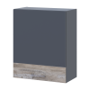 Leia Küche Doros M72_SZ60 Oberschrank links Graphitgrau Klondike Arbeitsplatte 60x31,6x72 (80359569.1)