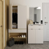 Kommode Doros Ron 2 Kaschmir 2 Türen 1 Schublade 80x38x100 (41516044)