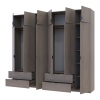 Kleiderschrank Doros Lukas Cannolo / Cannolo 3+3 Türen 270x50x240 (42005243)