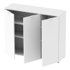 Kommode Doros Ron 6 Weiß 3 Türen 120x38x100 (41515999)