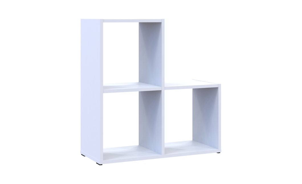 Regalsystem Doros Step 2x2 Weiß offen 69x28,8x71,4 (41516156)