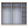 Kleiderschrank Doros Promo mit Drehtüren Kaschmir 2+3 Türen 225x48x204 (80737673)