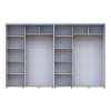 Kleiderschrank Doros Sigma Slim Schiebetüren Kaschmir 2+2 Türen 330x45x214.4 (42005612)