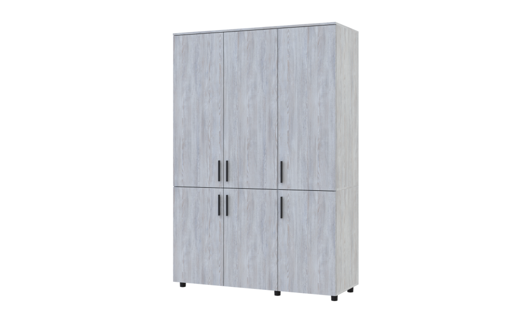 Kleiderschrank Doros Thorn Natti Kiefer 3 Türen Böden 135x51,6x200 (44900480)