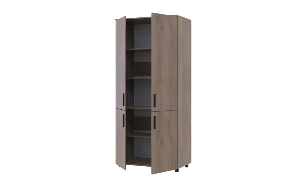 Kleiderschrank Doros Thorn Cremona Cannolo 2 Türen Böden 90x51,6x200 (44900428)