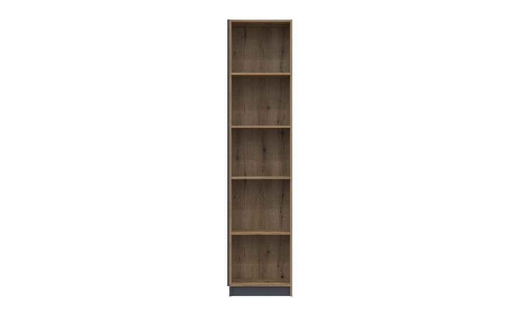 Regalsystem Doros Dale Kleiderschrank Anthrazit/Ewok Eiche 52x28x220 (41516267)