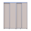Kleiderschrank Doros Sigma Slim Schiebetüren Kaschmir 2+2 Türen 190x60x214.4 (42005585)