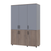 Kleiderschrank Doros Thorn Cremona Cannolo/Grau 3 Türen Kleiderstange 135x51,6x200 (44900503)