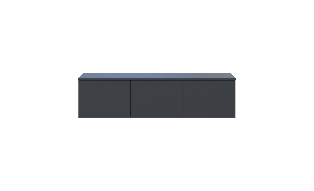 TV-Board Doros Levia Anthrazit 3 Türen 130х35х33 (41516289)