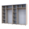 Kleiderschrank Doros Sigma Slim Schiebetüren Kaschmir 2+2 Türen 290x60x214.4 (42005605)